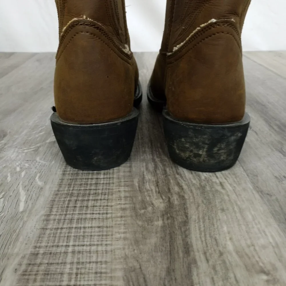 Justin Boots Men's 10.5 D Western No Lace Leather Boots